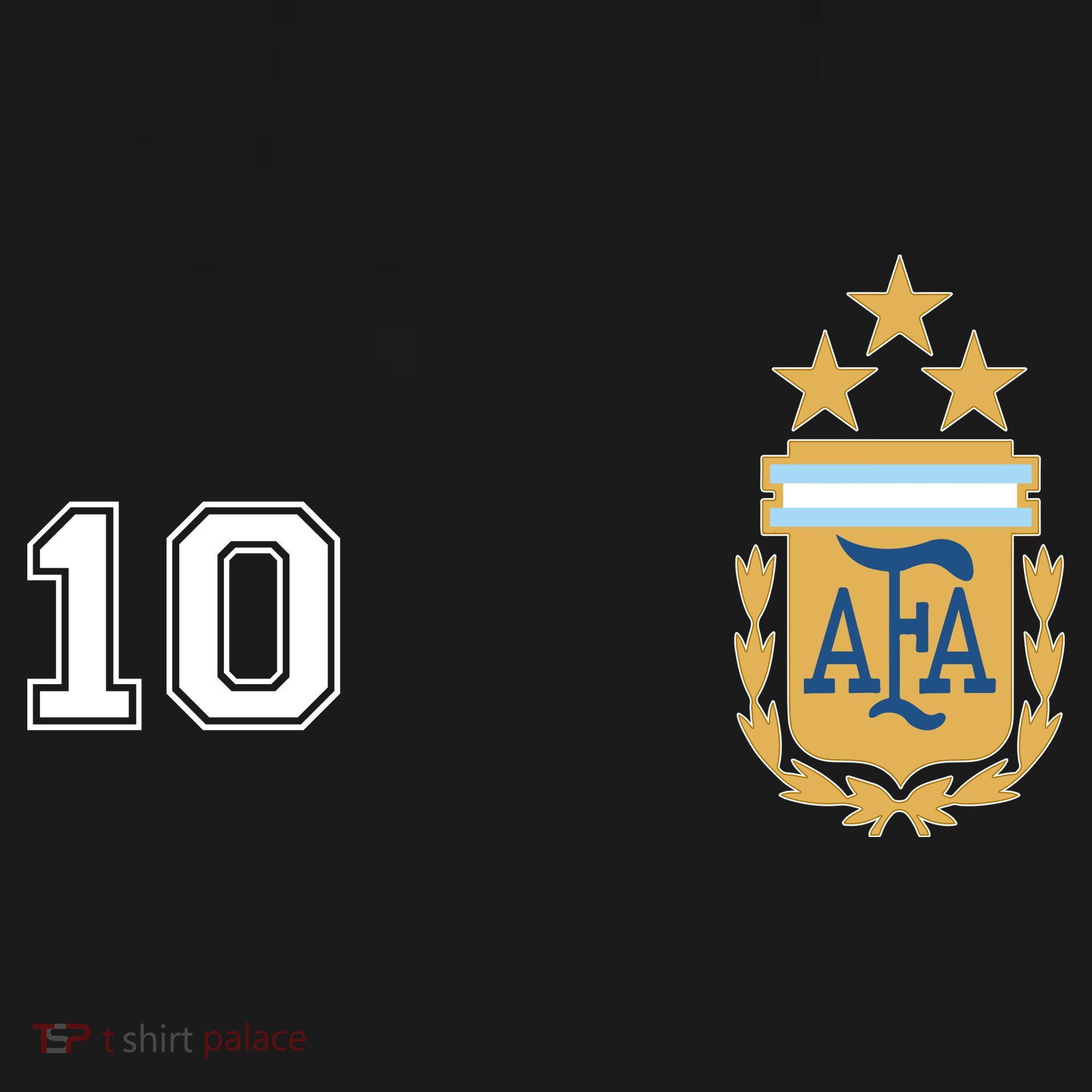 Number 10 Argentina Soccer Jersey Argentinian Football 3 Star Logo Women's Hoodie