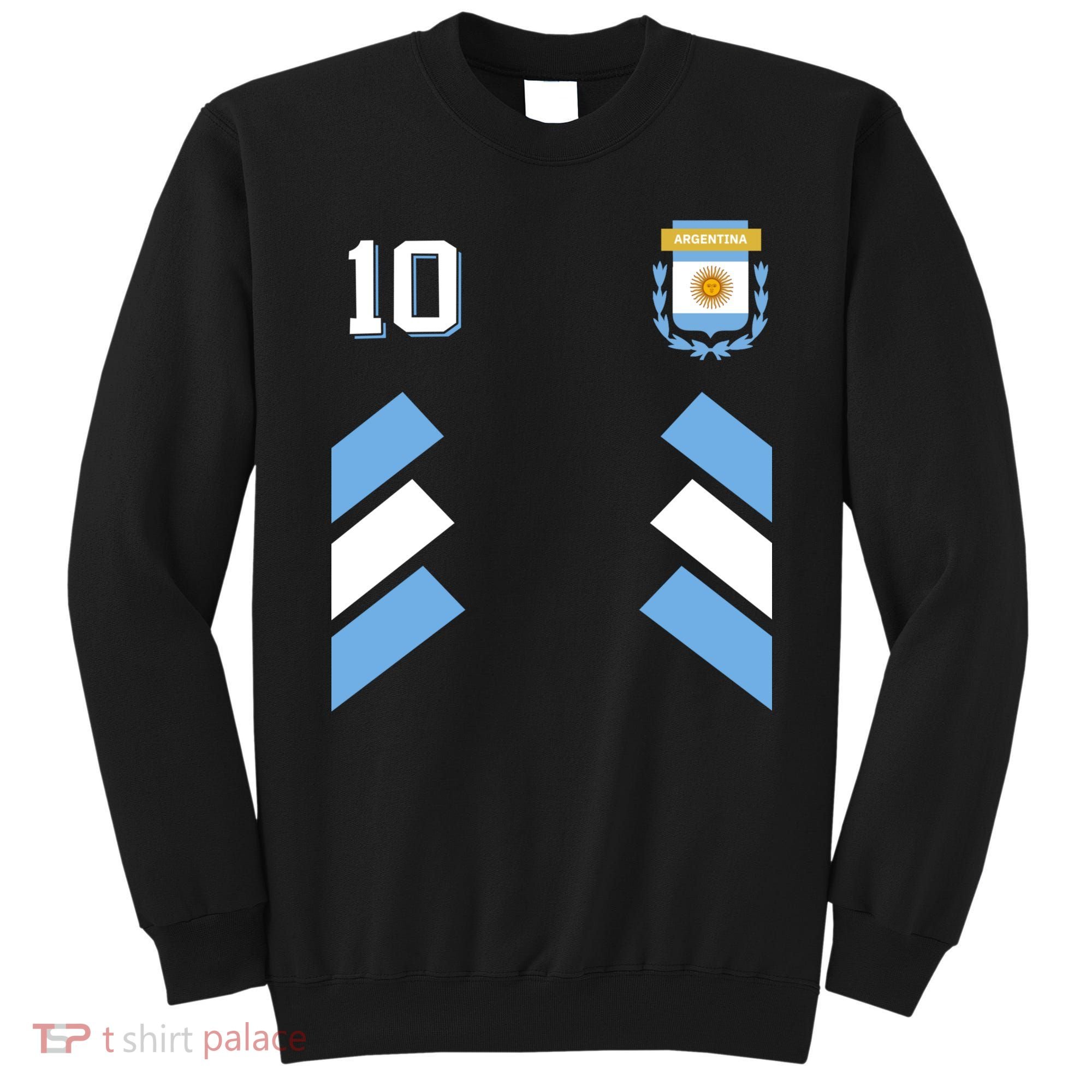 Number 10 Argentina Soccer Jersey Argentinian Football Sweatshirt