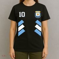Number 10 Argentina Soccer Jersey Argentinian Football T-Shirt thumb 4