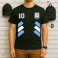 Number 10 Argentina Soccer Jersey Argentinian Football T-Shirt thumb 6