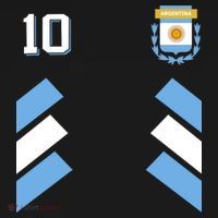Number 10 Argentina Soccer Jersey Argentinian Football T-Shirt thumb 7
