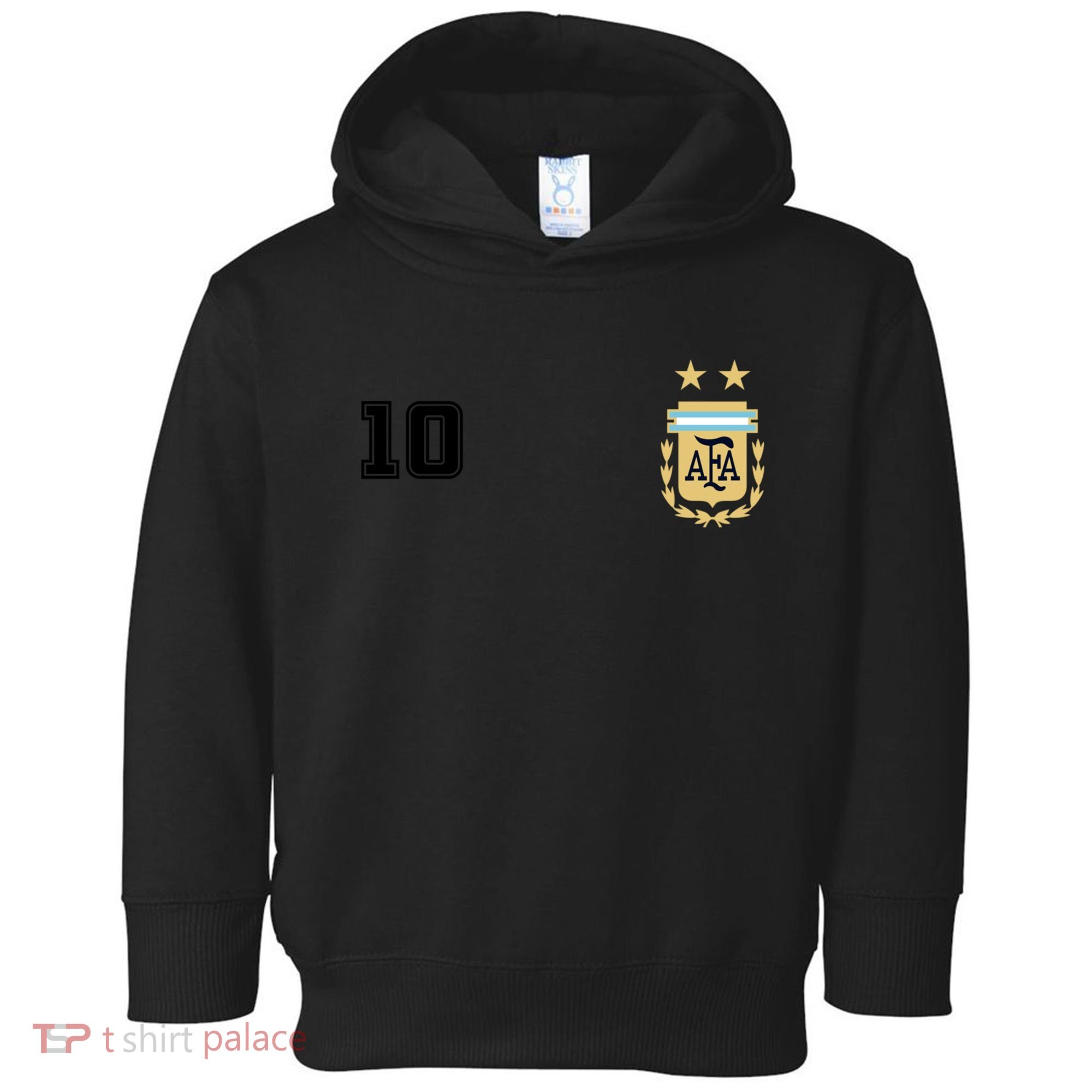 Number 10 Argentina Soccer Jersey Argentinian Football Toddler Hoodie