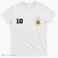 Number 10 Argentina Soccer Jersey Argentinian Football T-Shirt thumb 0