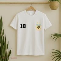 Number 10 Argentina Soccer Jersey Argentinian Football T-Shirt thumb 2