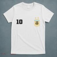Number 10 Argentina Soccer Jersey Argentinian Football T-Shirt thumb 5