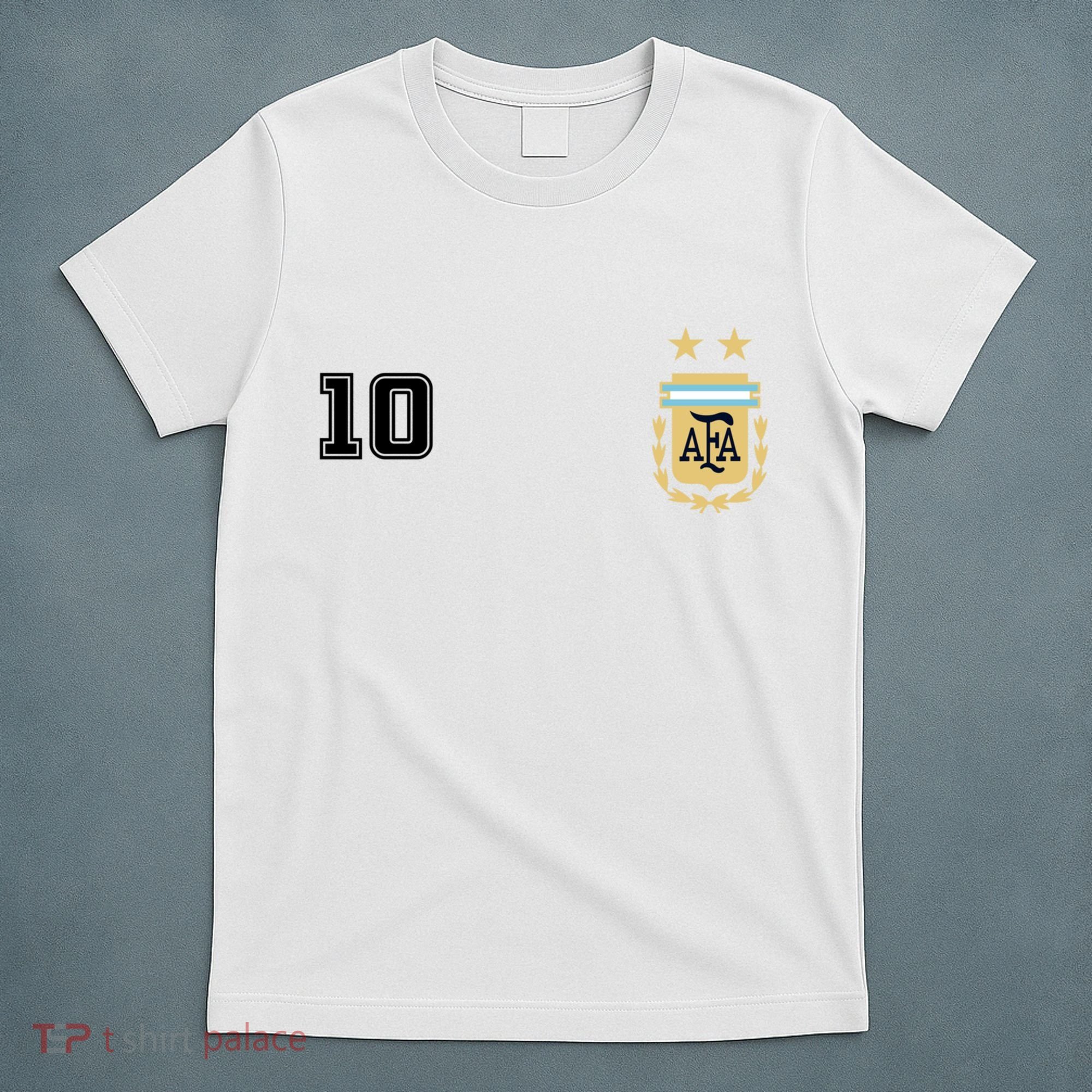 Number 10 Argentina Soccer Jersey Argentinian Football T-Shirt