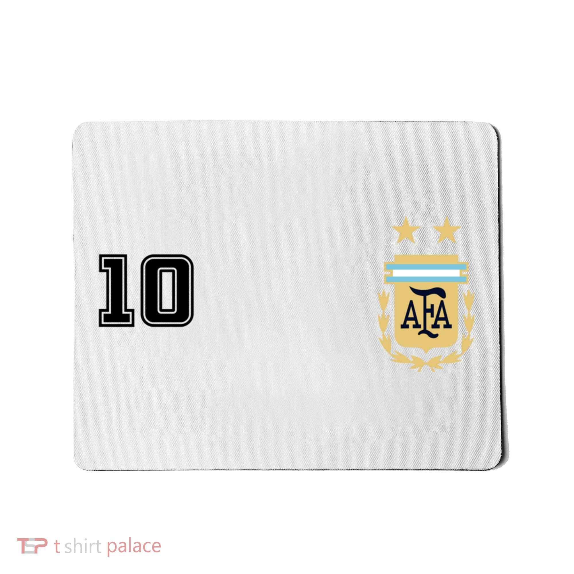 Number 10 Argentina Soccer Jersey Argentinian Football Mousepad