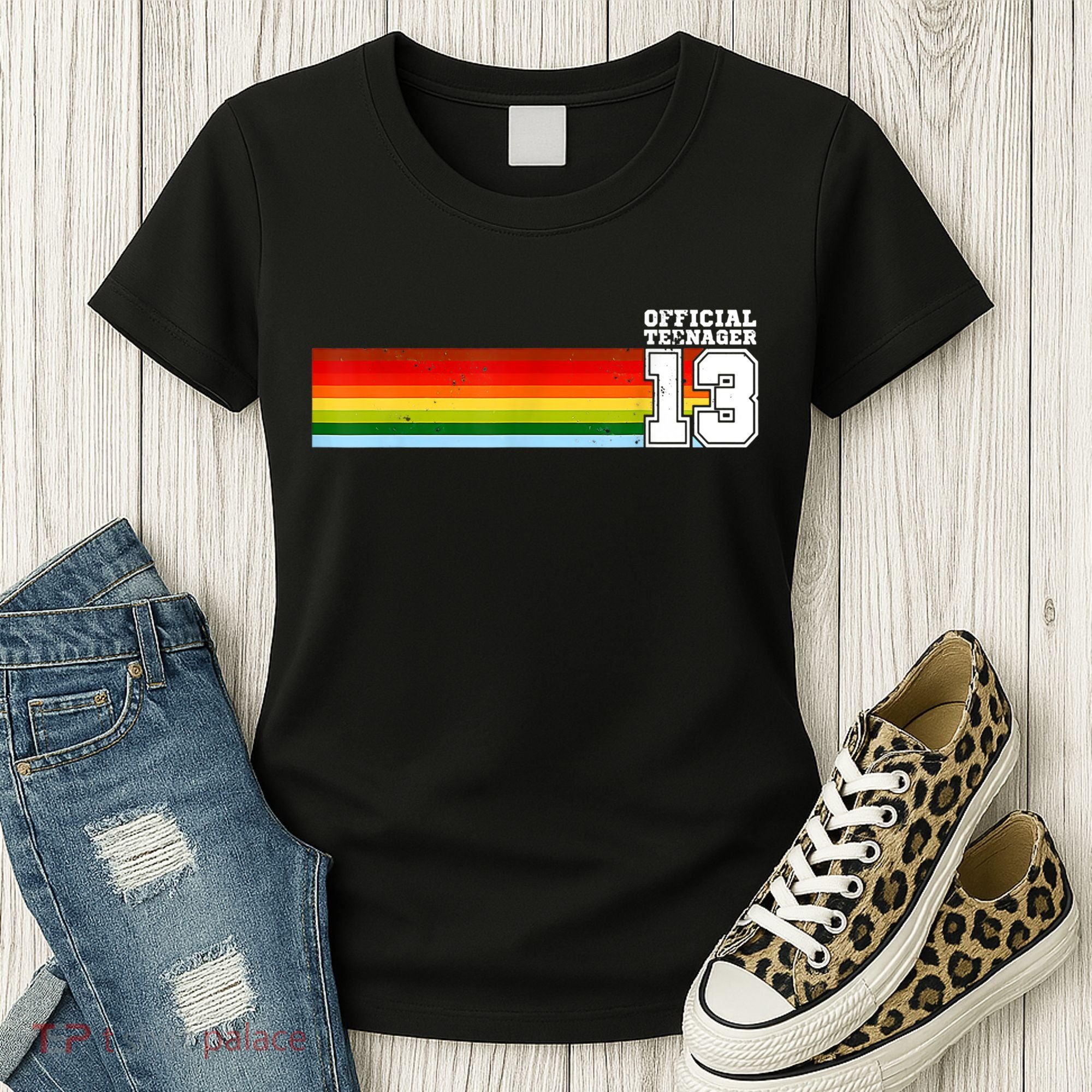 Nager 13th Birthday Gift 13 Year Old Boys Girls Women's T-Shirt
