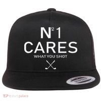 No 1 Cares What You Shot Flat Bill Trucker Hat thumb 0
