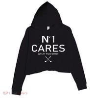 No 1 Cares What You Shot Crop Fleece Hoodie thumb 0