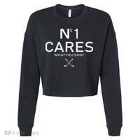 No 1 Cares What You Shot Cropped Pullover Crew thumb 0