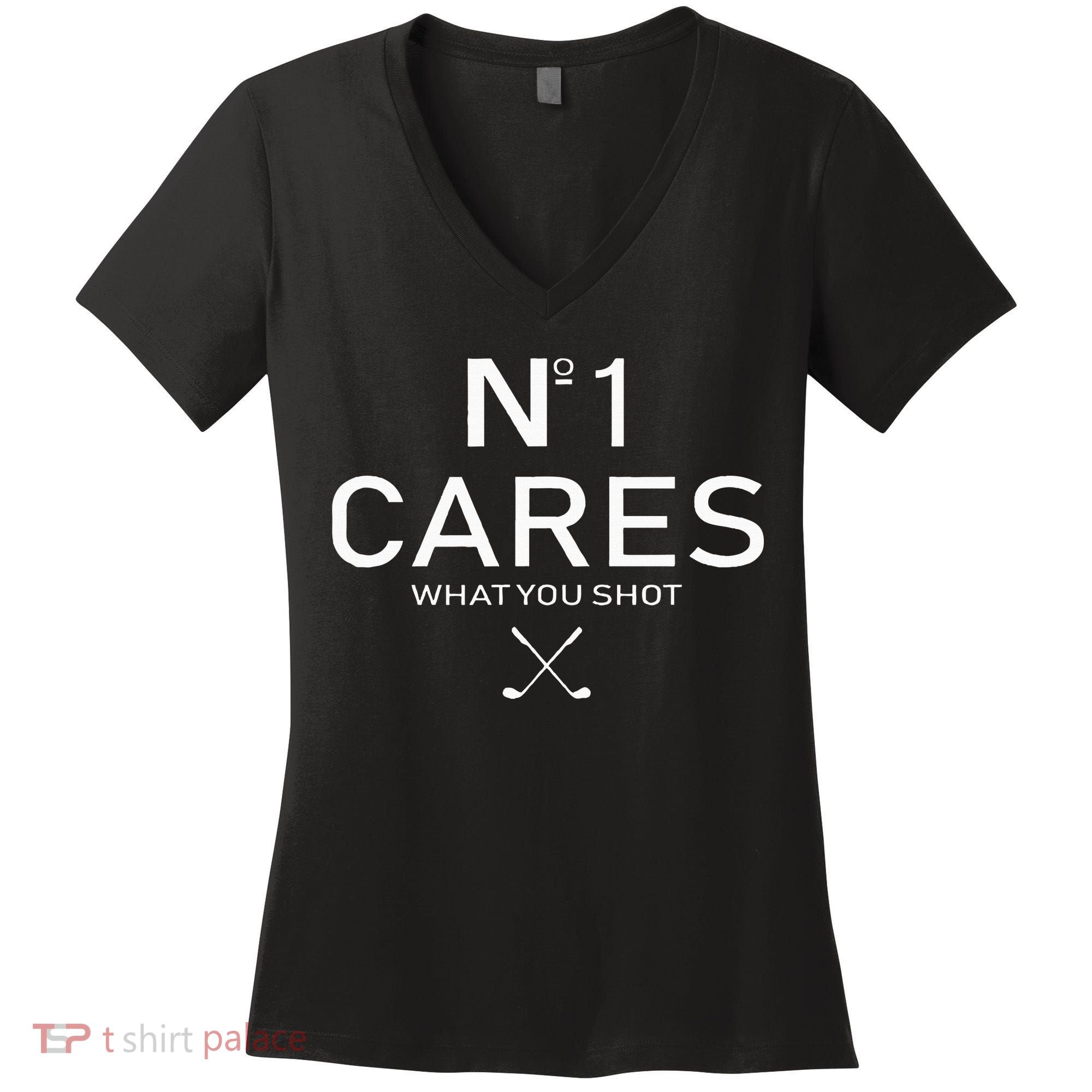 No 1 Cares What You Shot Women's V-Neck T-Shirt