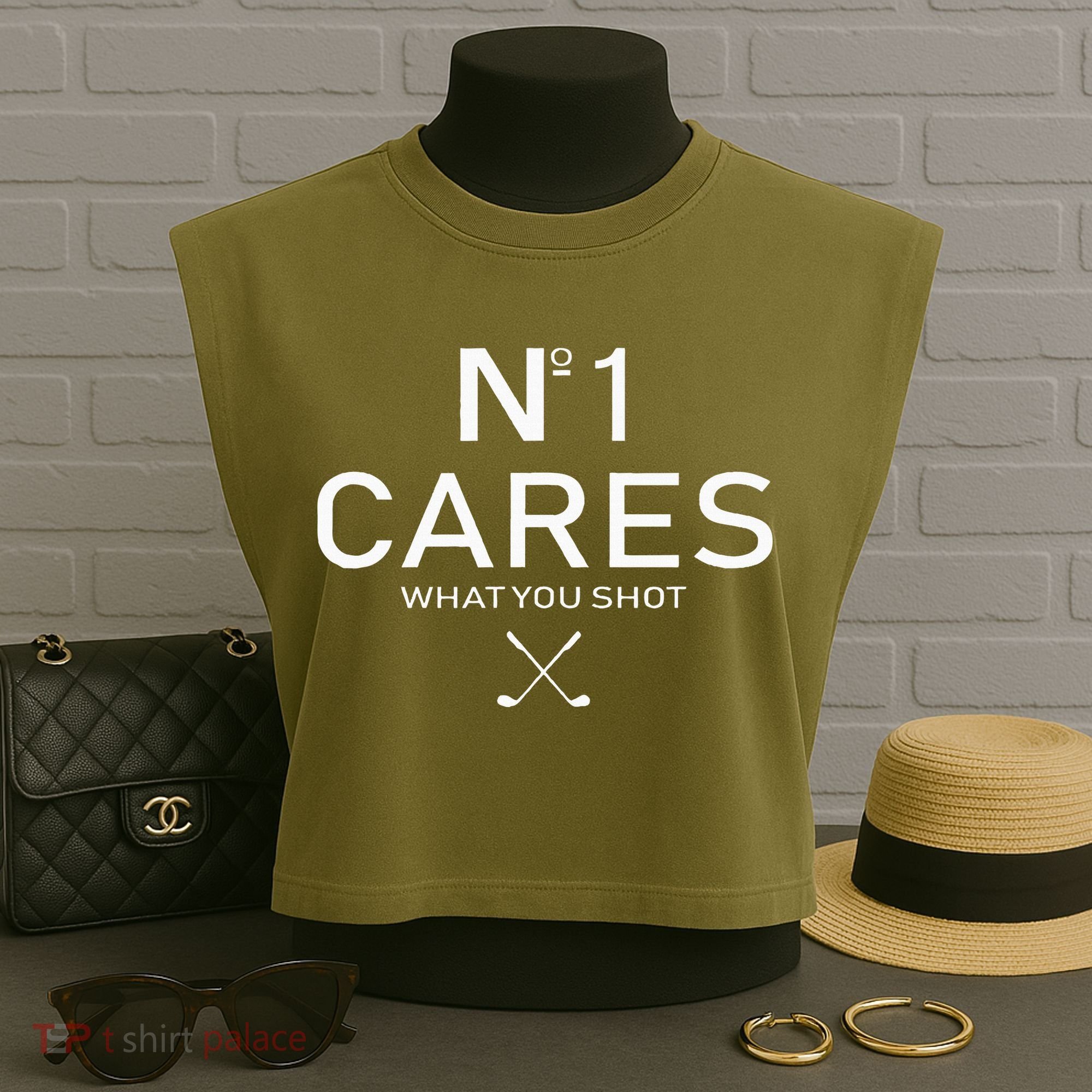 No 1 Cares What You Shot Garment-Dyed Women's Muscle Tee