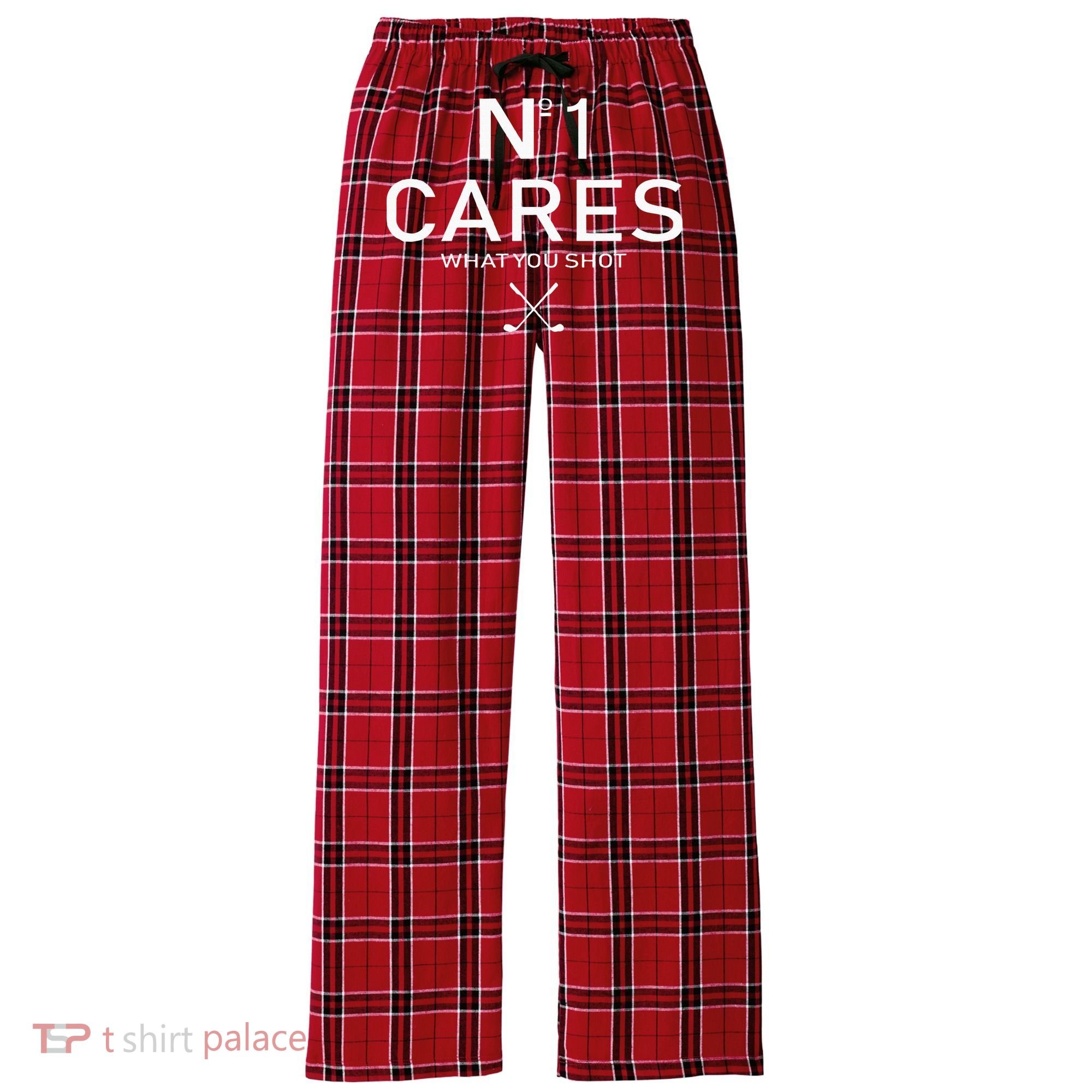 No 1 Cares What You Shot Women's Flannel Plaid Pajama Pants
