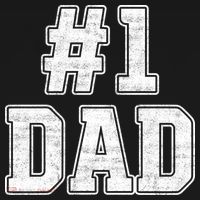 Number 1 Dad Number One Dad Fathers Day Outfit For Daddy Gift USA-Made Doggie Bandana thumb 2