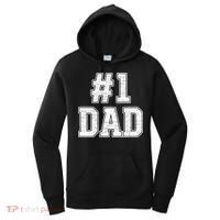 Number 1 Dad Number One Dad Fathers Day Outfit For Daddy Gift Women's Hoodie thumb 0
