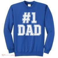 Number 1 Dad Number One Dad Fathers Day Outfit For Daddy Gift Sweatshirt thumb 0
