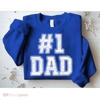Number 1 Dad Number One Dad Fathers Day Outfit For Daddy Gift Sweatshirt thumb 2