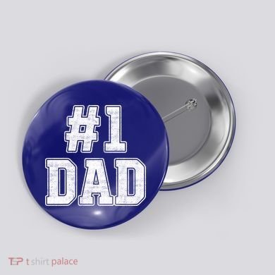 Number 1 Dad Number One Dad Fathers Day Outfit For Daddy Gift Button