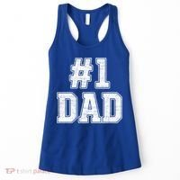 Number 1 Dad Number One Dad Fathers Day Outfit For Daddy Gift Women's Tank Top thumb 0