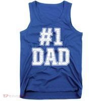 Number 1 Dad Number One Dad Fathers Day Outfit For Daddy Gift Tank Top thumb 0