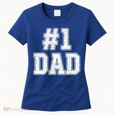 Number 1 Dad Number One Dad Fathers Day Outfit For Daddy Gift Women's T-Shirt