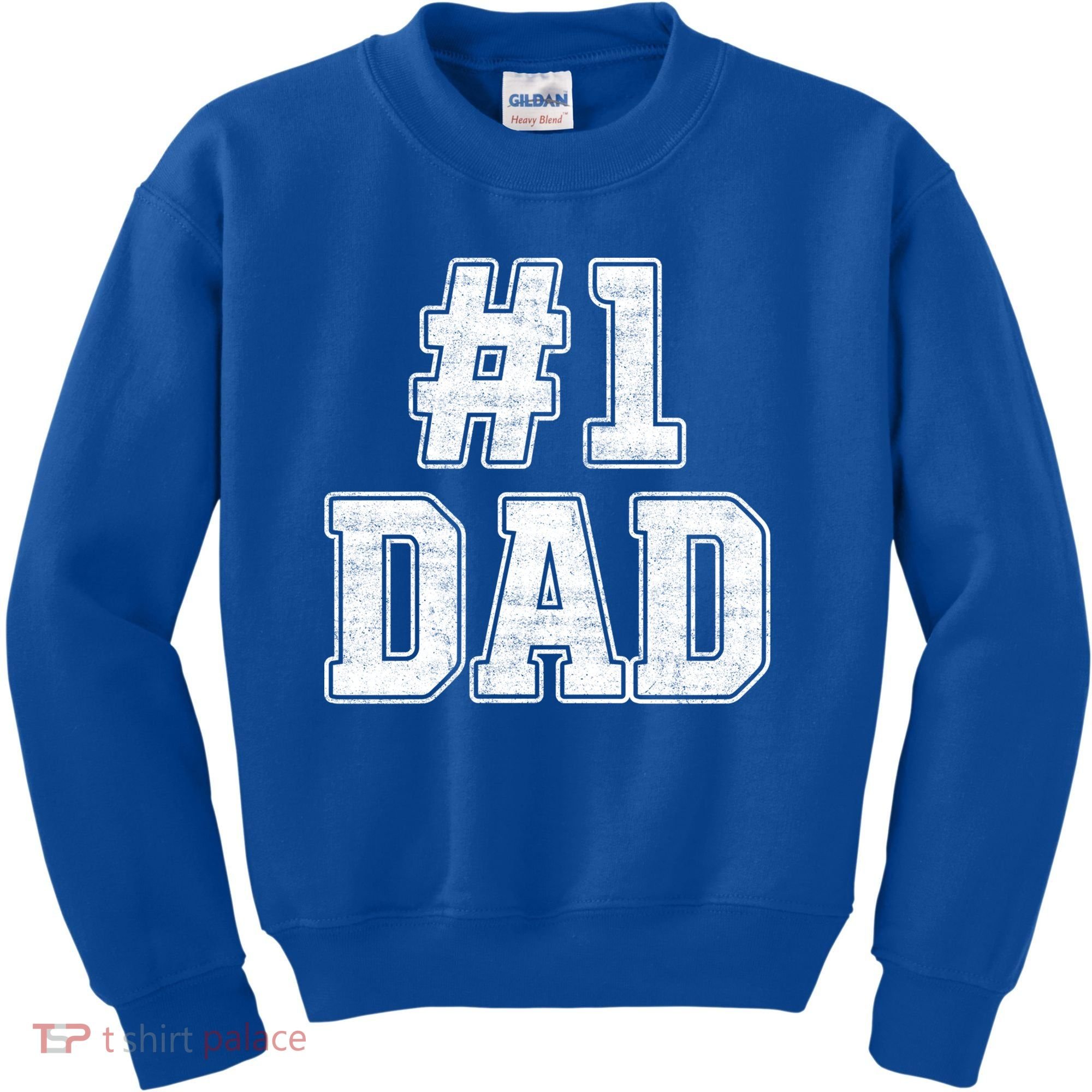 Number 1 Dad Number One Dad Fathers Day Outfit For Daddy Gift Kids Sweatshirt