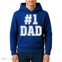 Number 1 Dad Number One Dad Fathers Day Outfit For Daddy Gift Kids Hoodie thumb 4