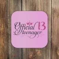 Nager 13 Year Old 13th Birthday Gift Coaster thumb 0