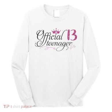 Nager 13 Year Old 13th Birthday Gift Long Sleeve Shirt
