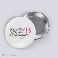 Nager 13 Year Old 13th Birthday Gift Button thumb 0