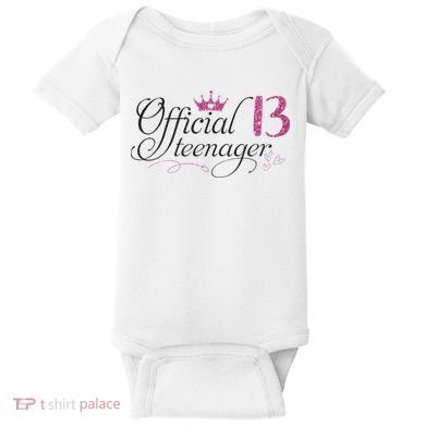 Nager 13 Year Old 13th Birthday Gift Baby Bodysuit