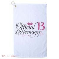 Nager 13 Year Old 13th Birthday Gift Golf Towel thumb 0