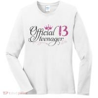 Nager 13 Year Old 13th Birthday Gift Women's Long Sleeve Shirt thumb 0