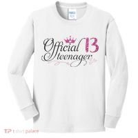 Nager 13 Year Old 13th Birthday Gift Kids Long Sleeve Shirt thumb 0