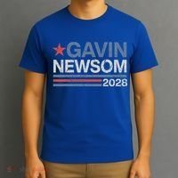 Newsom 2028 Gavin Newsom 2028 President 48 Election Campaign T-Shirt thumb 3