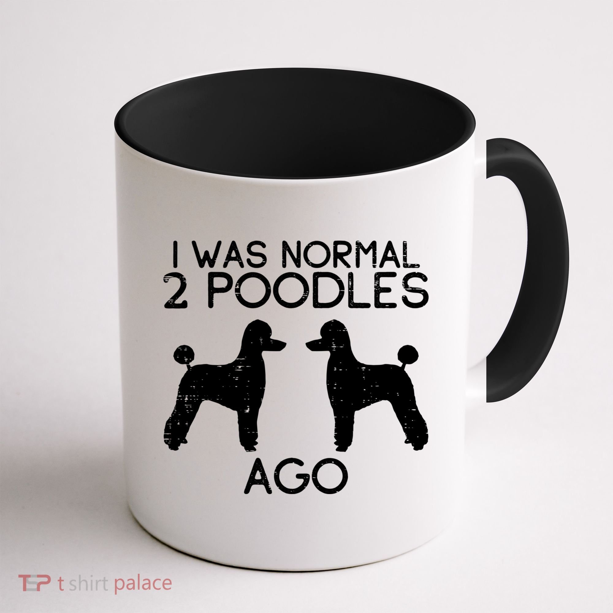 Normal 2 Poodles Ago Funny Animal Pet Dog Lover Owner Gift Coffee Mug