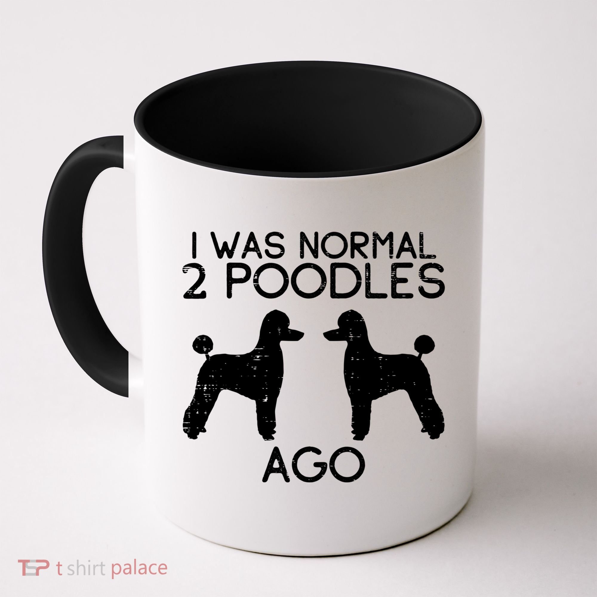 Normal 2 Poodles Ago Funny Animal Pet Dog Lover Owner Gift Coffee Mug