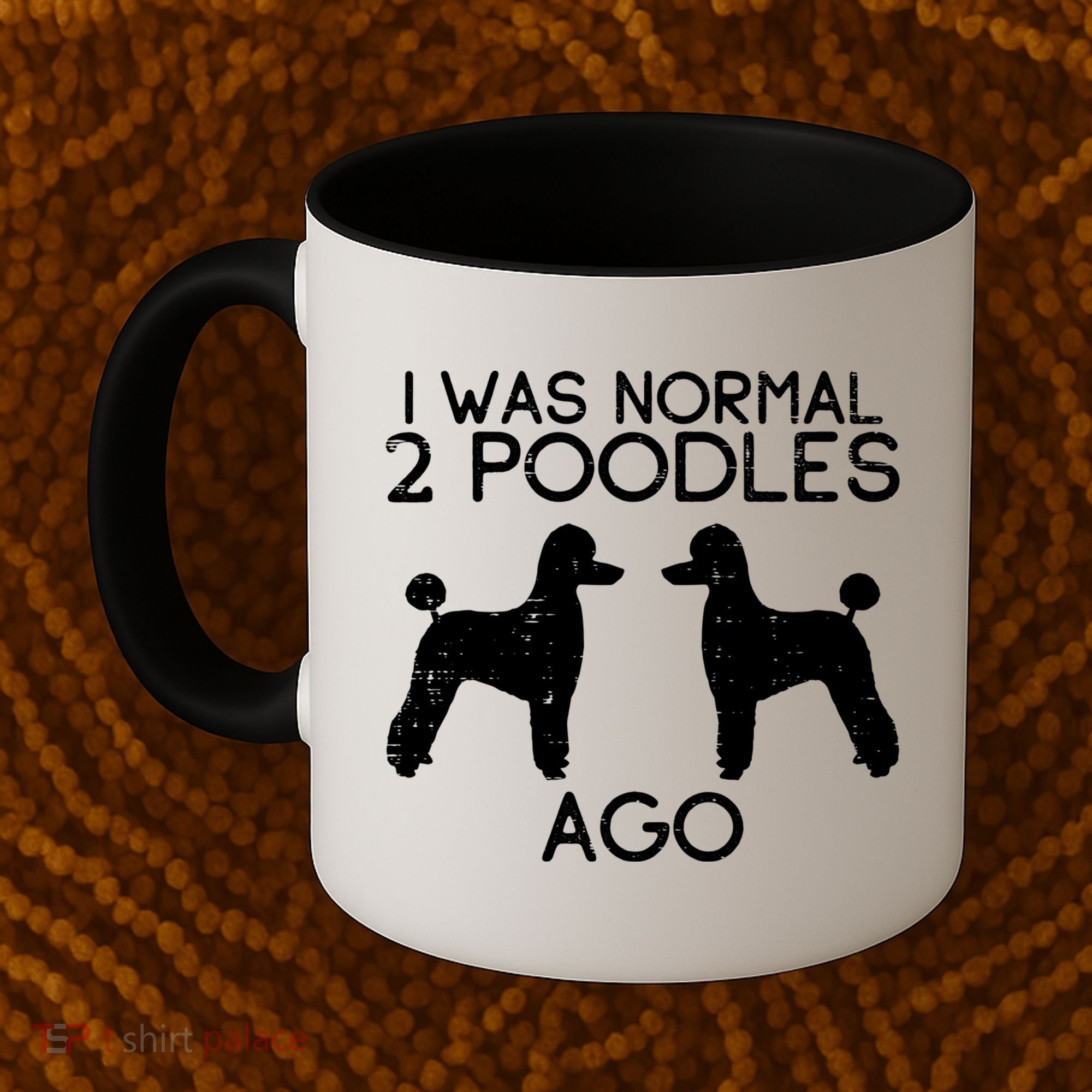 Normal 2 Poodles Ago Funny Animal Pet Dog Lover Owner Gift Coffee Mug