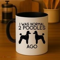 Normal 2 Poodles Ago Funny Animal Pet Dog Lover Owner Gift Coffee Mug thumb 4