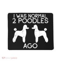 Normal 2 Poodles Ago Funny Animal Pet Dog Lover Owner Gift Mousepad thumb 0