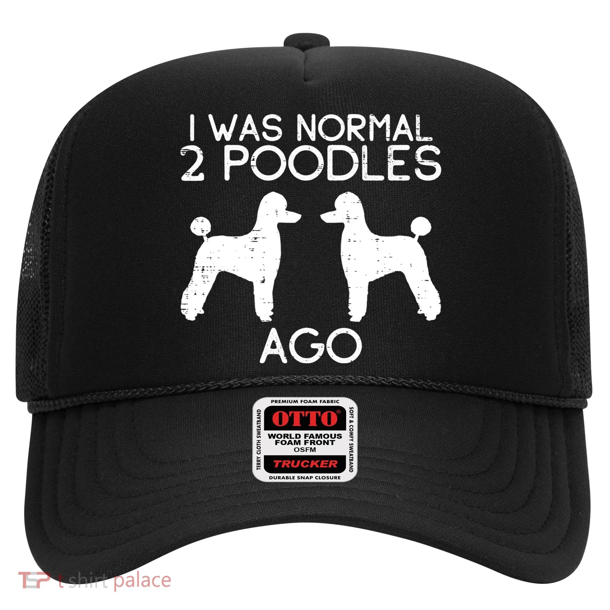 Normal 2 Poodles Ago Funny Animal Pet Dog Lover Owner Gift Hat
