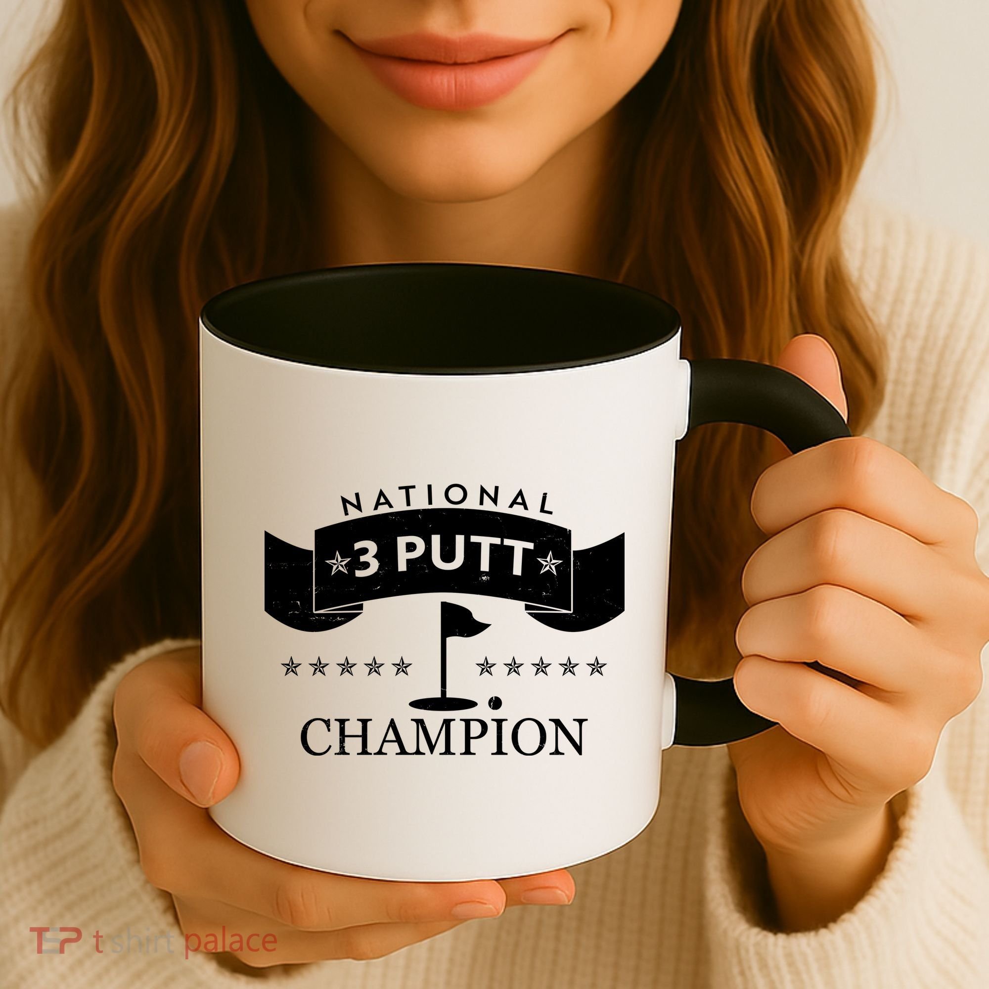 National 3 Putt Champion Golfing Coffee Mug