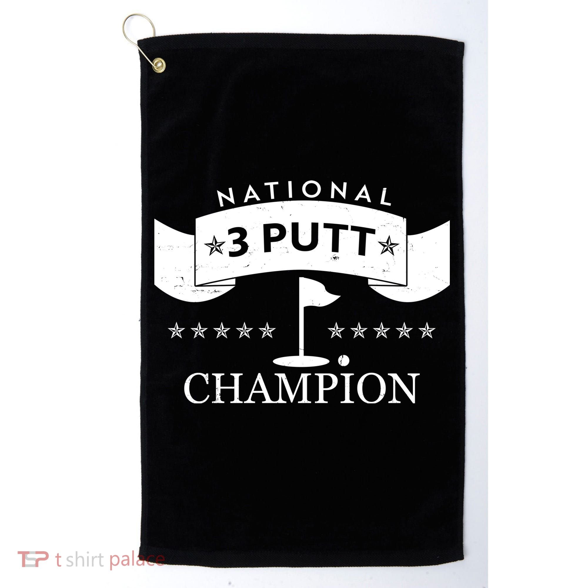 National 3 Putt Champion Golfing Golf Towel