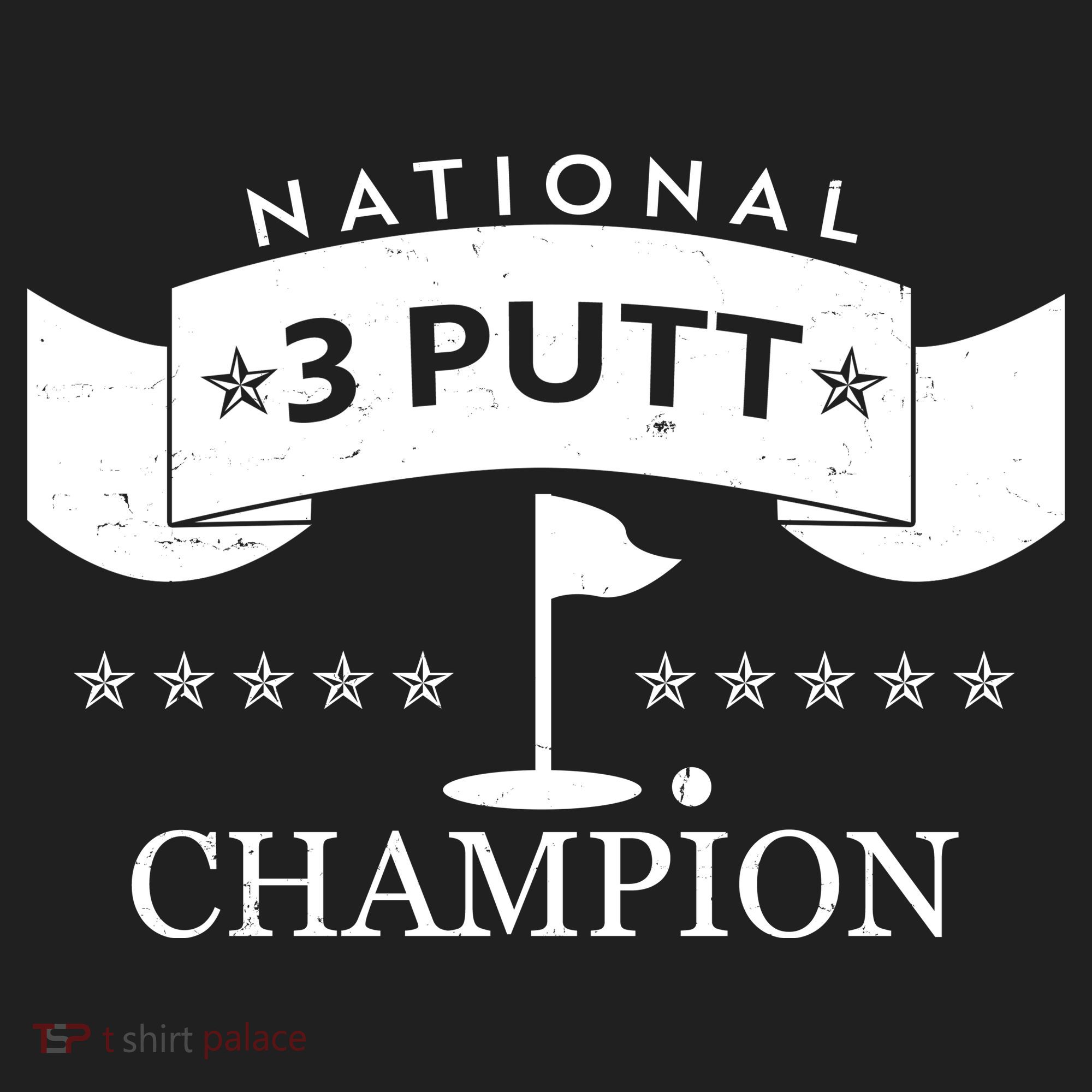 National 3 Putt Champion Golfing Golf Towel