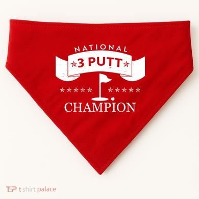National 3 Putt Champion Golfing USA-Made Doggie Bandana