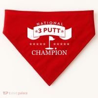 National 3 Putt Champion Golfing USA-Made Doggie Bandana thumb 0