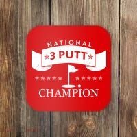 National 3 Putt Champion Golfing Coaster thumb 0