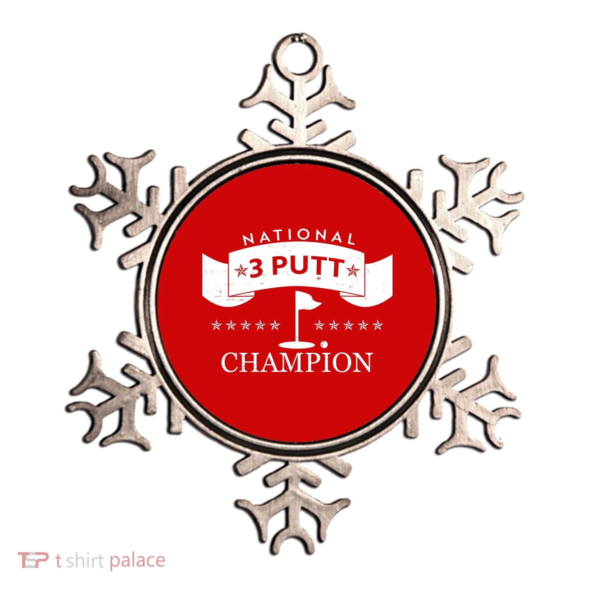 National 3 Putt Champion Golfing Ornament