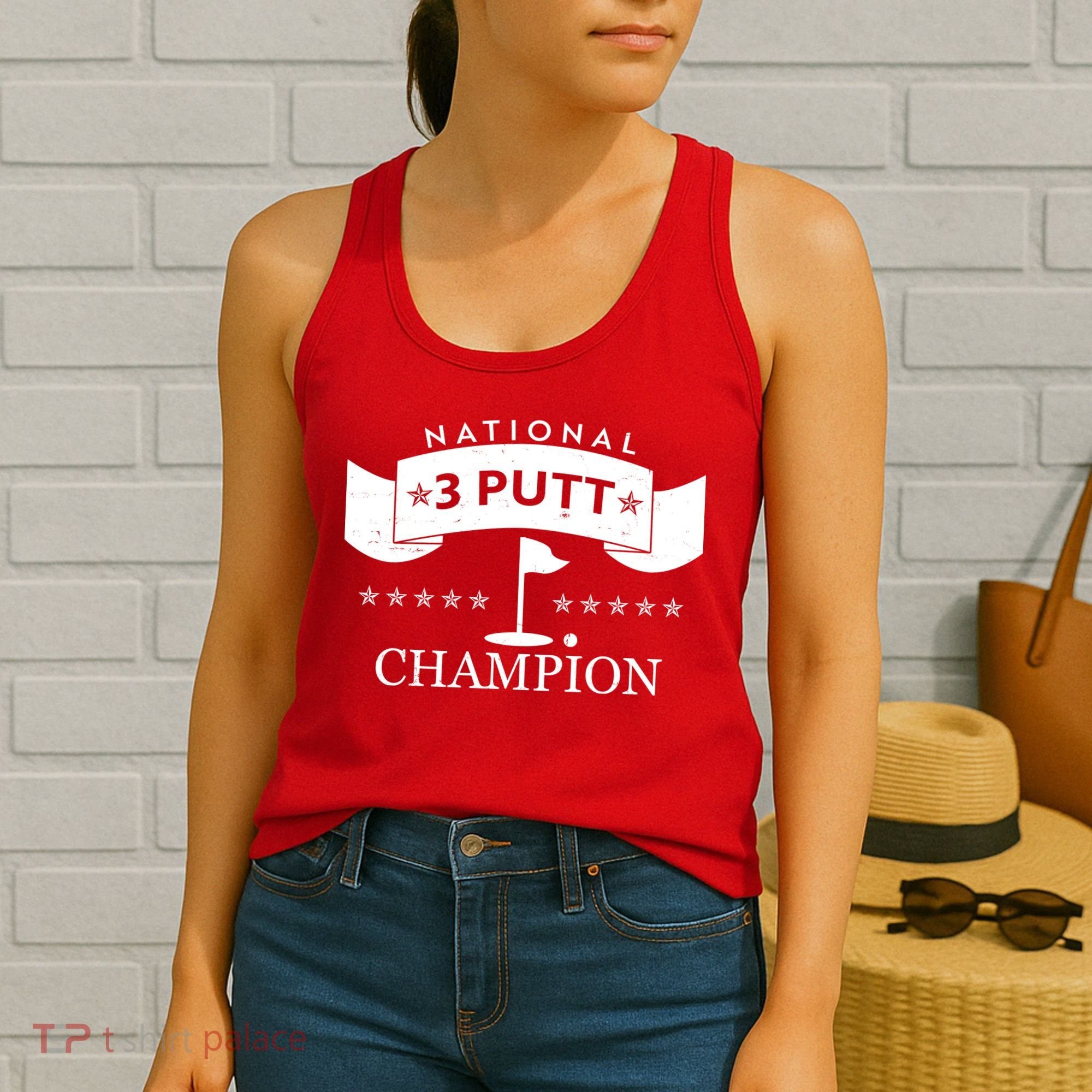 National 3 Putt Champion Golfing Women's Tank Top